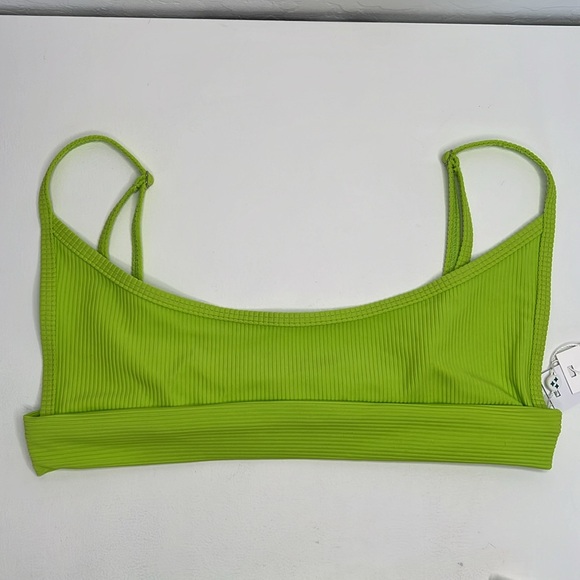NWT Frankie’s Bikinis Gavin Ribbed bikini set XL neon green - Picture 9 of 16